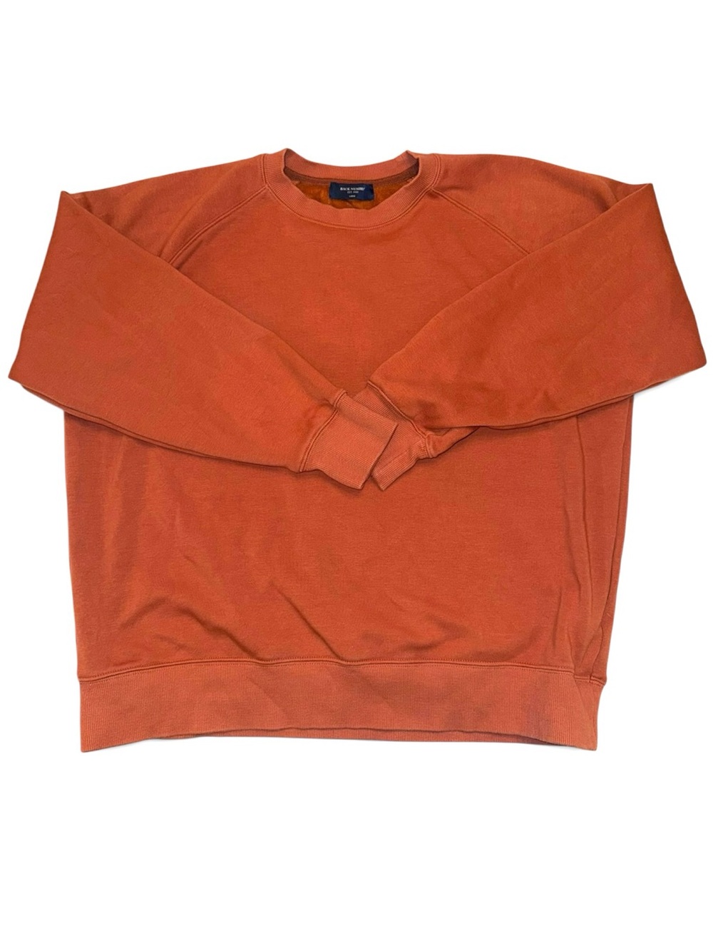Back Number EST 1980 Burnt Orange Crewneck Sweatshirt Large Vintage
